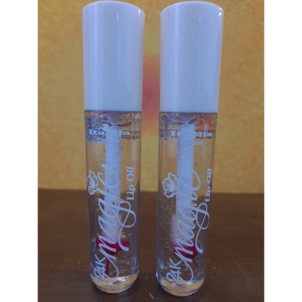 Italia Deluxe 24K Magic Lip Oil Clear Hydrating Gloss Magical Change‎ Of Color